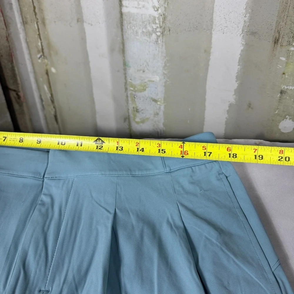 NWT Nike Dri-Fit Bliss Womens Trouser Pants Light Blue Pleated‎ Wide Leg Size XL